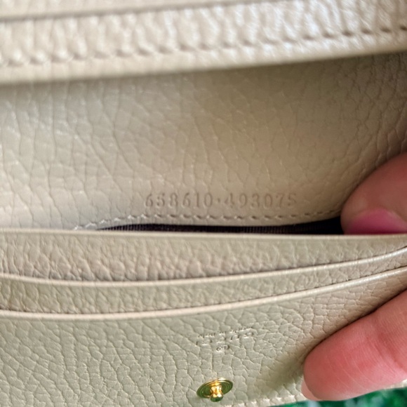 Gucci Beige and Cream Ophidia Card Wallet - Picture 10 of 10